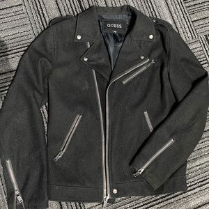 Motorcycle-style Guess jacket with wool feel